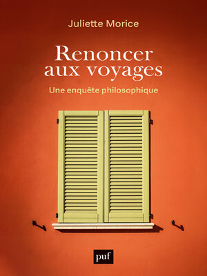 cover image of Renoncer aux voyages